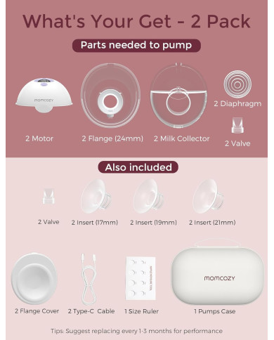 MOMCOZY Nešiojamas Belaidis Pientraukis M5 - Purpurinis