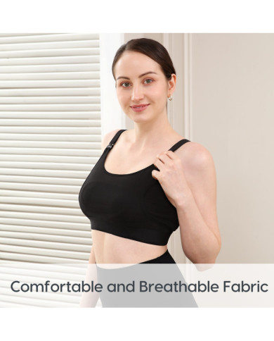 MOMCOZY Elektrinio Pientraukio Laisvų Rankų Liemenėlė, 2XL, Juoda