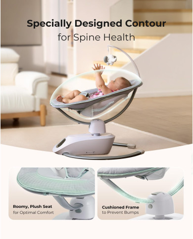 MOMCOZY Elektrinės 3D Judėjimo Supynės Kūdikams Cocosway