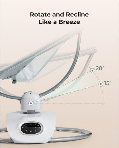 MOMCOZY Elektrinės 3D Judėjimo Supynės Kūdikams Cocosway