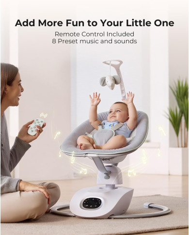 MOMCOZY Elektrinės 3D Judėjimo Supynės Kūdikams Cocosway