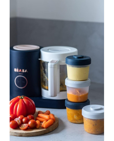 BEABA Sujungiami Maisto Laikymo Indeliai 4x150ml - Sandarūs ir Kompaktiški