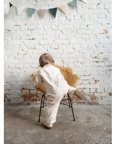 CHILDHOME Vaikiška Ratano Kėdutė FLOWER - Stilingas Dizainas