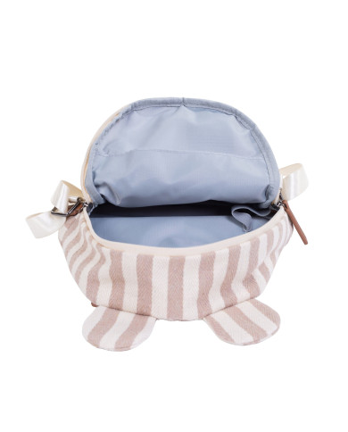CHILDHOME Vaikiška Kuprinė My First Bag - Stripes Nude/Terracotta