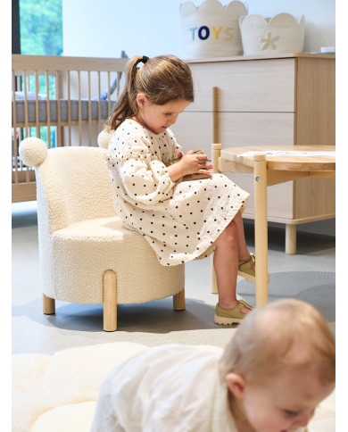 CHILDHOME Vaikiška Kėdutė Teddy - Off White Natural