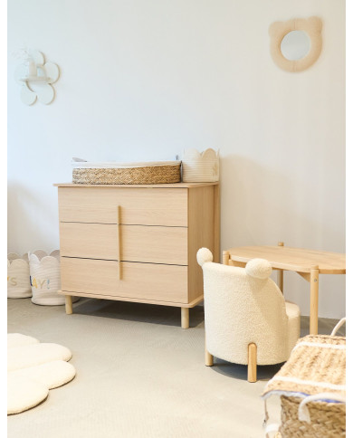 CHILDHOME Vaikiška Kėdutė Teddy - Off White Natural