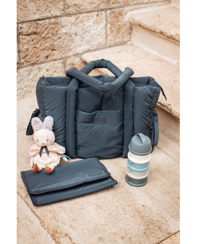 BEABA Mamos Rankinė Puffy Paris Dark Heather Grey - Stilinga ir Erdvus