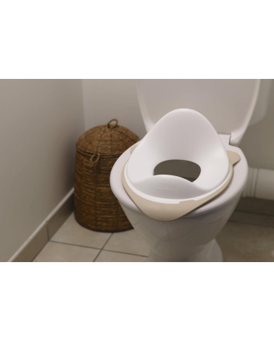 BEABA Mokomasis Klozeto Dangtis, Clay - Ergonomiškas Dizainas