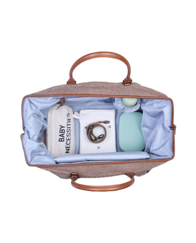 CHILDHOME Mommy Bag - Teddy Soft Brown | Mamos Reikmenų Krepšys