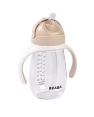 BEABA Gertuvė su Šiaudeliu 300ml - Clay