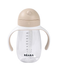 BEABA Gertuvė su Šiaudeliu 300ml - Clay