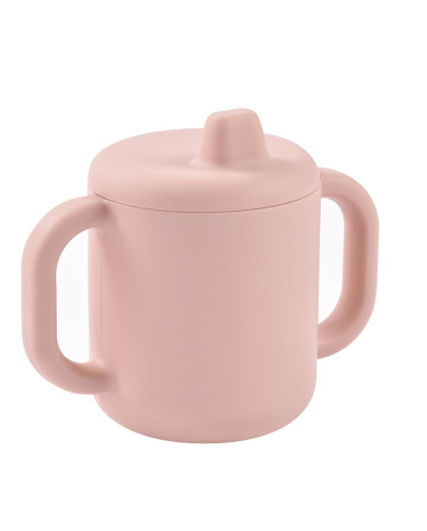 BEABA Silikoninis 2-in-1 Mokomasis Puodelis - Cotton Candy