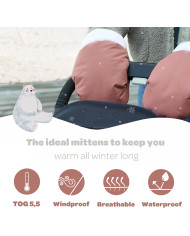 BEABA Šiltos Pirštinės Vežimėliui Terracotta