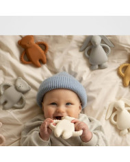 MOONIE Natūralios Gumos Kramtukas Meškutis, Sand