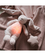 MOONIE 2.0 Organic Migdukas Zuikutis Rose - Ekologiškas Miego Pagalbininkas