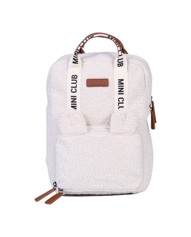 CHILDHOME vaikiška kuprinė Mini Club Signature (Teddy Off White) | Kinderland