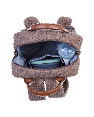 CHILDHOME vaikiška kuprinė Mini Club Signature (Teddy Soft Brown) | Kinderland