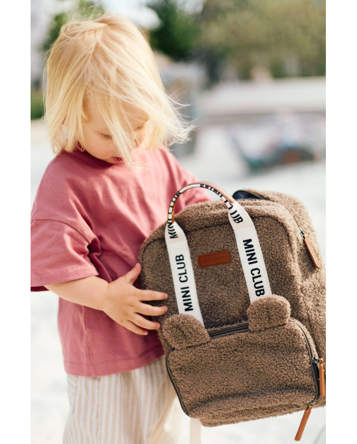 CHILDHOME vaikiška kuprinė Mini Club Signature (Teddy Soft Brown) | Kinderland