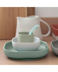 BEABA Silikoninis 4 vnt. Pietų Rinkinys – Sage Green | Kinderland