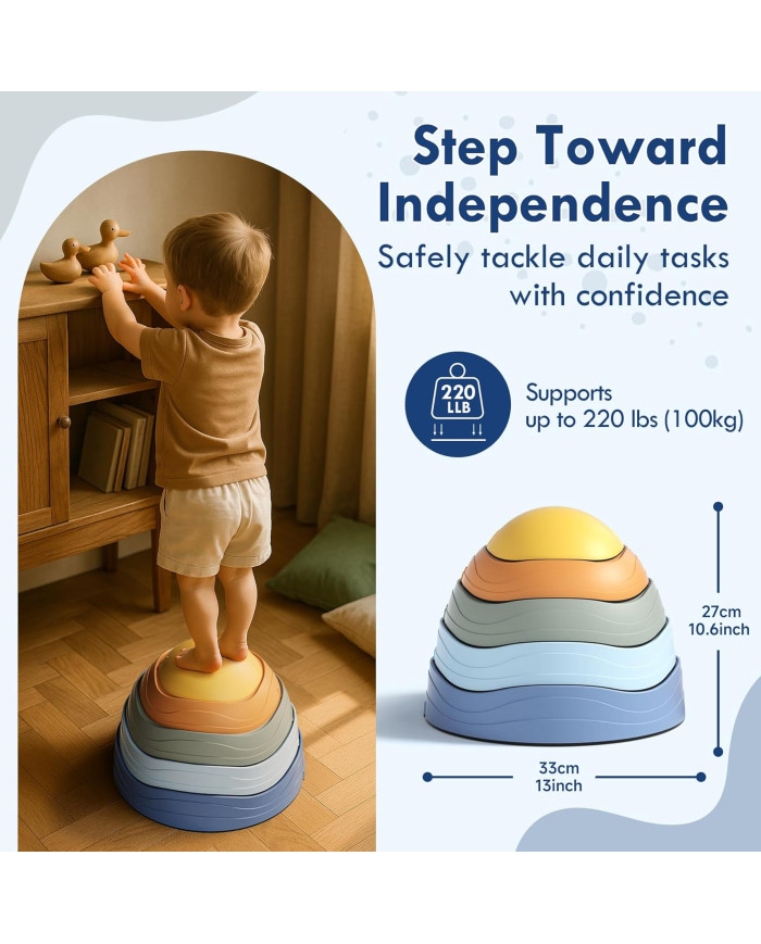 Lehoo Castle balansavimo akmenys vaikams | viduje & lauke