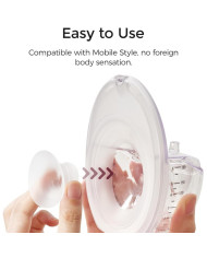 MOMCOZY M6 pientraukio krūties gaubtelio jungtis, 15 mm