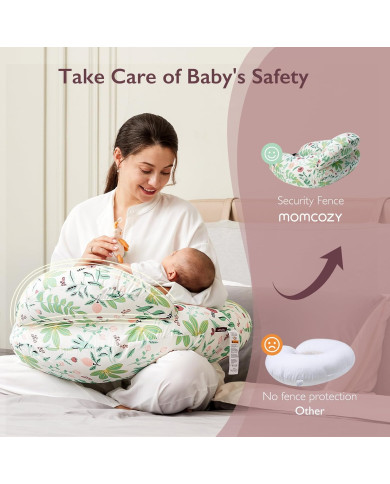 Momcozy prisitaikanti maitinimo pagalvė Green Forest | Kinderland