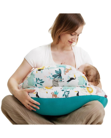Momcozy prisitaikanti maitinimo pagalvė Safari Animals | Kinderland