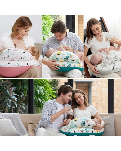 Momcozy prisitaikanti maitinimo pagalvė Safari Animals | Kinderland