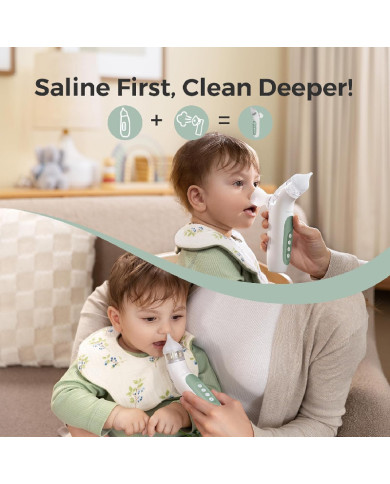 MOMCOZY 2IN1 ELEKTRINIS NOSIES ASPIRATORIUS SU PURKŠTUKU BREEZYCLEAR