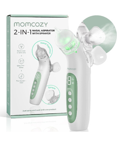 MOMCOZY 2IN1 ELEKTRINIS NOSIES ASPIRATORIUS SU PURKŠTUKU BREEZYCLEAR