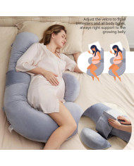 MOMCOZY nėščiosios pagalvė, F formos