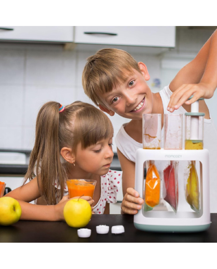 MOMCOZY kūdikių maisto maišelių užpildymo tyrelėmis įrenginys