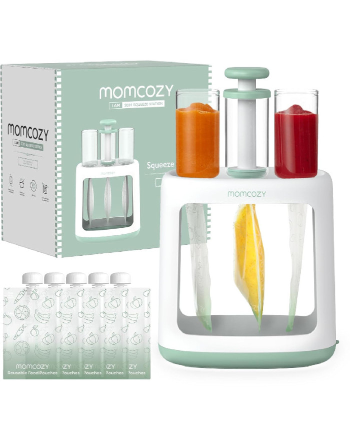 MOMCOZY kūdikių maisto maišelių užpildymo tyrelėmis įrenginys