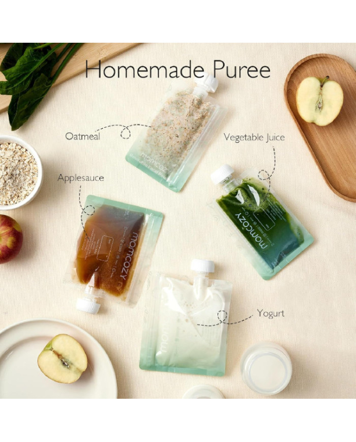 MOMCOZY daugkartiniai kūdikių maisto maišeliai