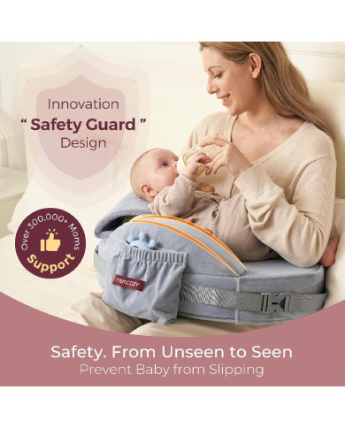 MOMCOZY COZYPRO maitinimo pagalvė, Grey