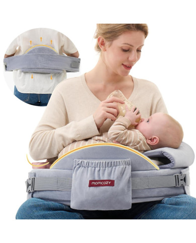 MOMCOZY COZYPRO maitinimo pagalvė, Grey