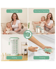 MOMCOZY modulinis 18 vnt. buteliukų džiovinimo stovas