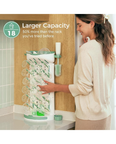 MOMCOZY modulinis 18 vnt. buteliukų džiovinimo stovas