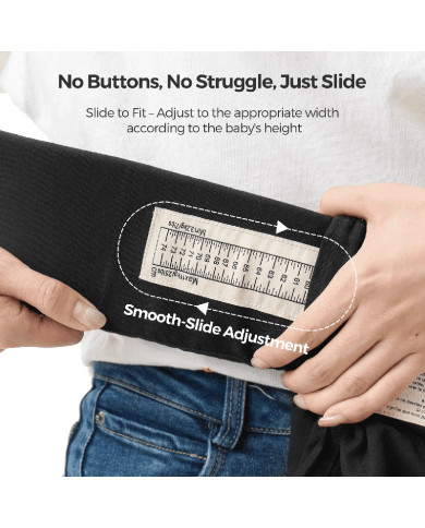 MOMCOZY ergonominė kūdikių nešioklė WEESNUG, BLACK