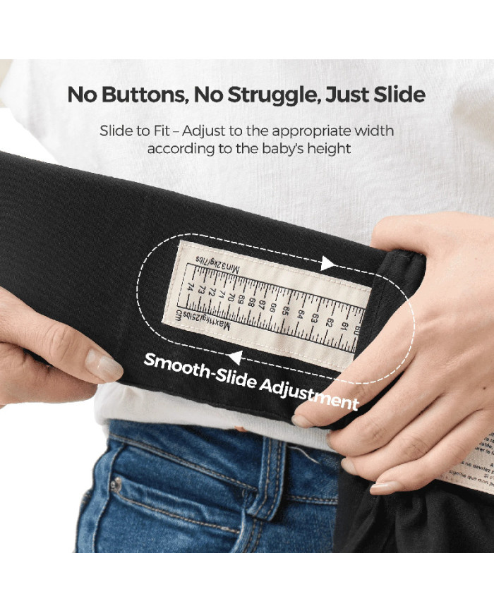 MOMCOZY ergonominė kūdikių nešioklė WEESNUG, BLACK