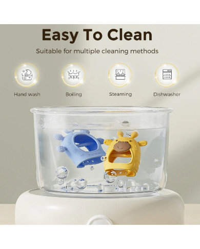 MOMCOZY silikoninis kramtukas kūdikiams, žalia