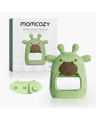MOMCOZY silikoninis kramtukas kūdikiams, žalia