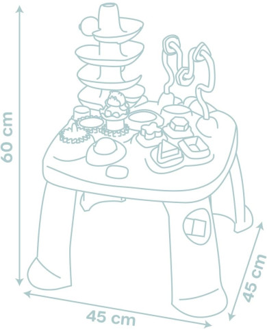 SMOBY Muzikinis Veiklos Staliukas Little - Interaktyvus ir Edukacinis