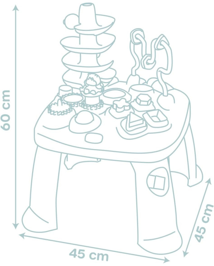 SMOBY Muzikinis Veiklos Staliukas Little - Interaktyvus ir Edukacinis