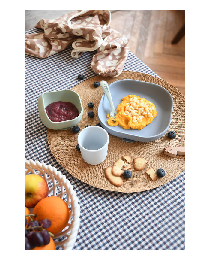 BEABA SILIKONINIS 4 VNT. PIETŲ RINKINYS, JUNGLE