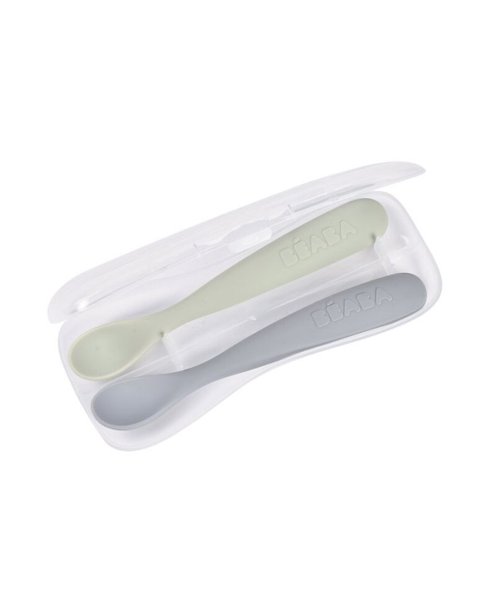 BEABA Pradinio Maitinimo Silikoninių Šaukštelių Rinkinys