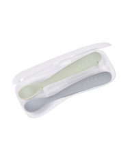 BEABA Pradinio Maitinimo Silikoninių Šaukštelių Rinkinys