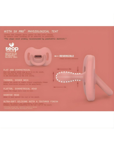 SUAVINEX Fiziologinis Silikoninis Čiulptukas SX PRO 6-18 Mėn. Essence Green