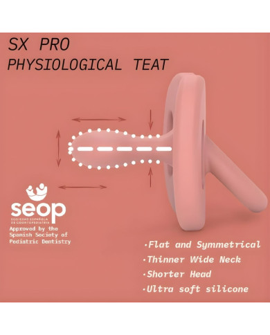 SUAVINEX Fiziologinis Silikoninis Čiulptukas SX PRO 6-18 Mėn. Essence Green