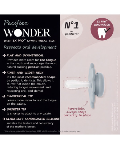 SUAVINEX SX PRO Wonder čiulptukas 6-18 mėn., 2 vnt.